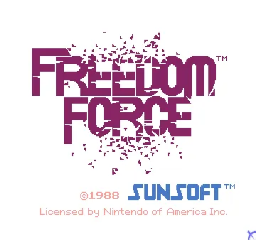 Vs. Freedom Force screen shot title